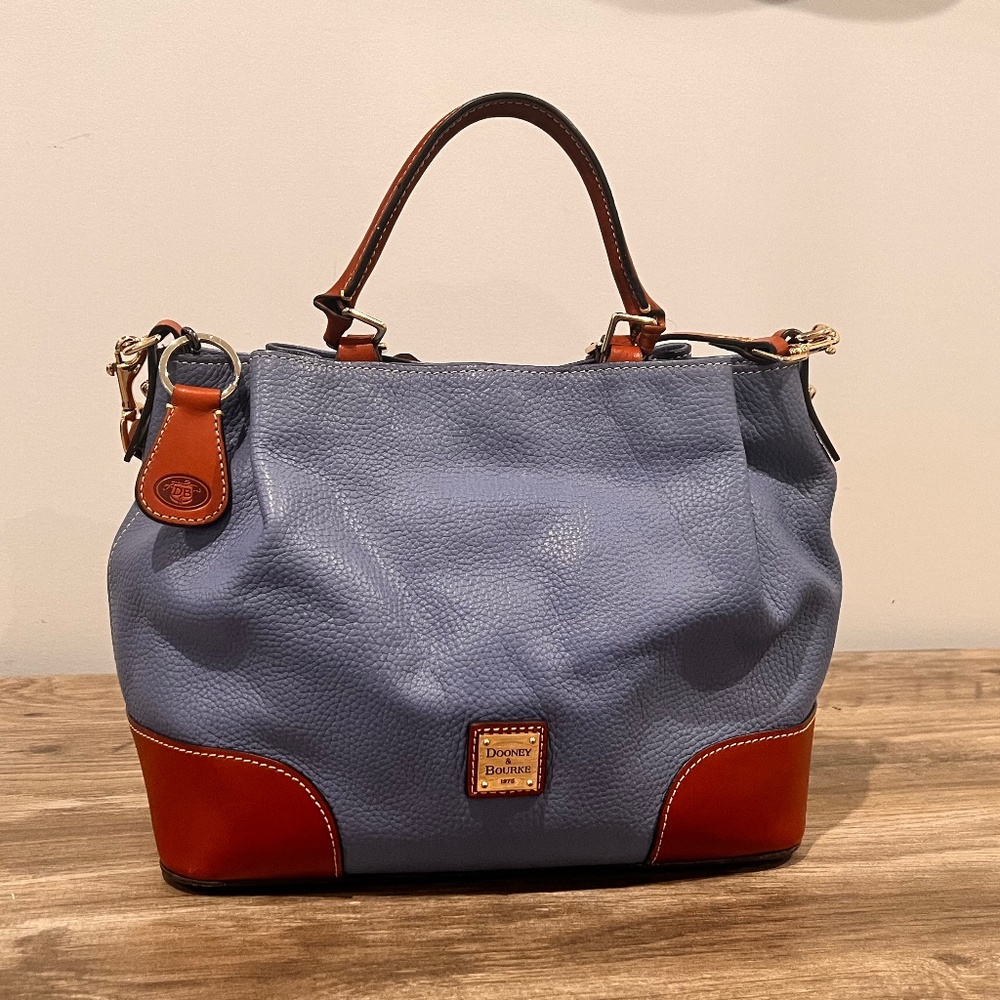 Blue and Tan Dooney & Bourke Purse